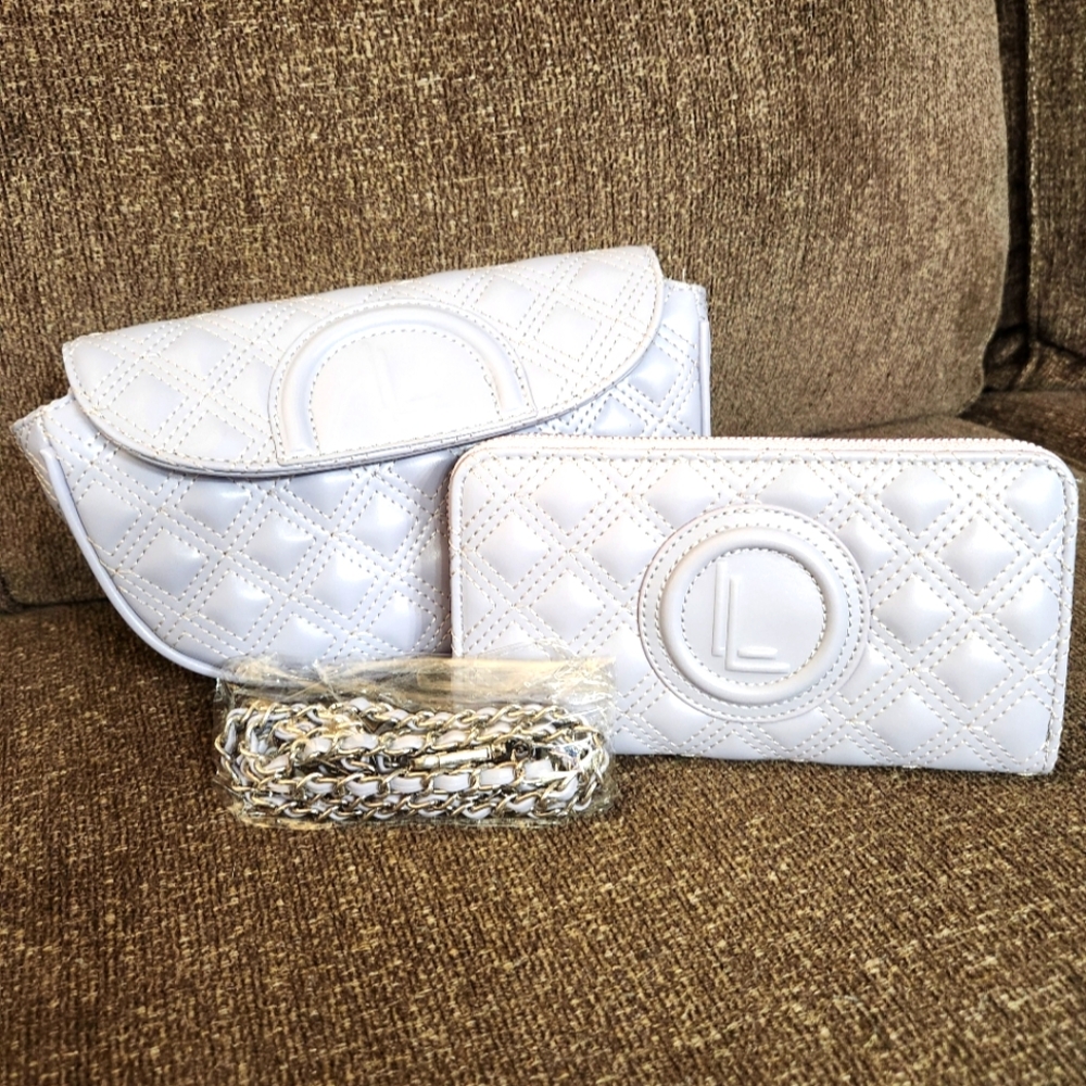Loulu lavender crossbody purse & wallet set